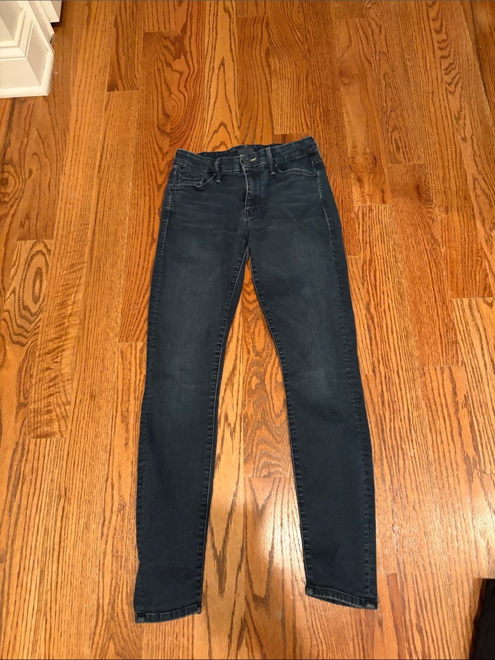MOTHER Dark Indigo Skinny Jeans